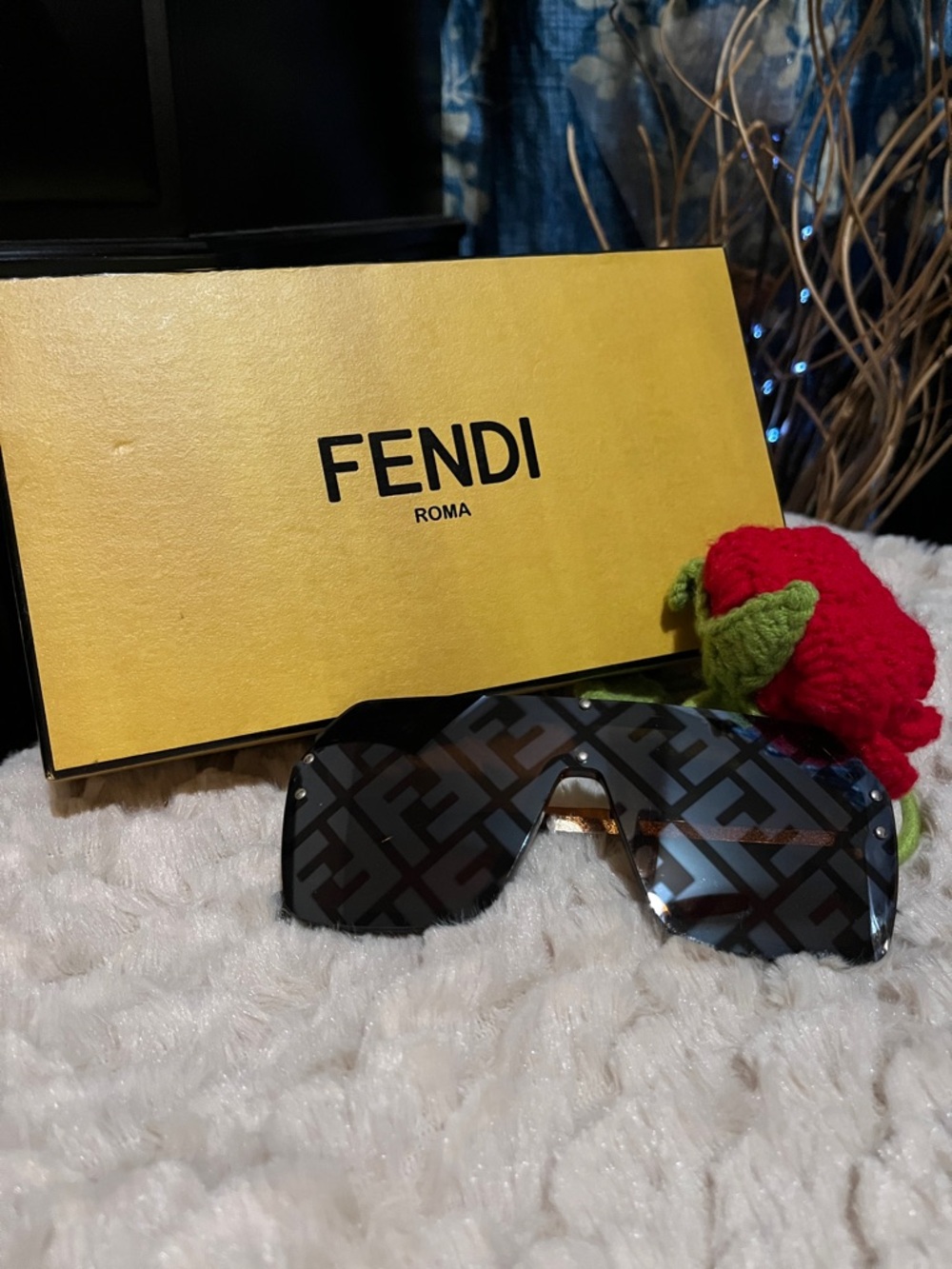 nwt Black Logo Shield Sunglasses